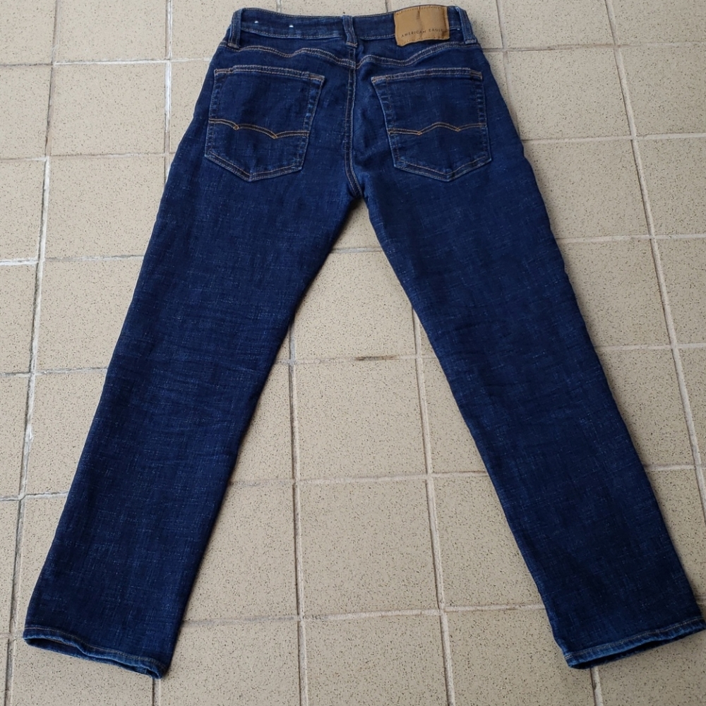 American Eagle Men's Slim Straight Stretch Jeans 27" Waist X 27" Inseam Length - Picture 2 of 12